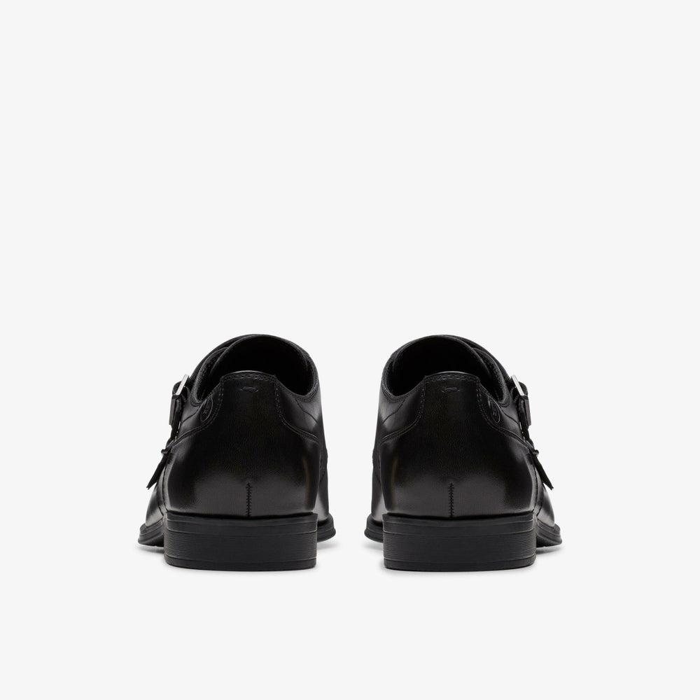 Paulton Monk Black Leather | Clarks outlet - Men