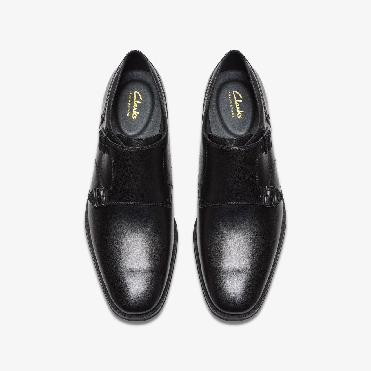 Paulton Monk Black Leather | Clarks outlet - Men