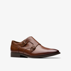 Paulton Monk Tan Leather | Clarks discount - Men