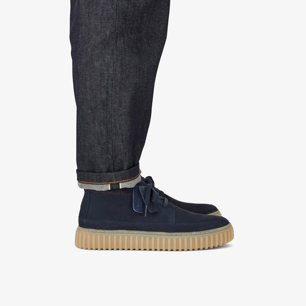 Torhill Lace Hi Navy Nubuck | Clarks on Sale - Men