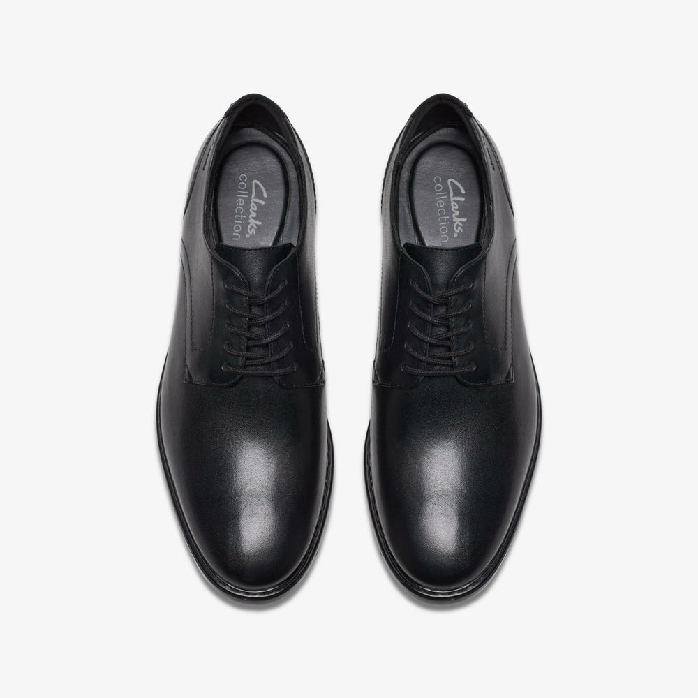 Banbury Derby Black Leather | Clarks on Sale - Men