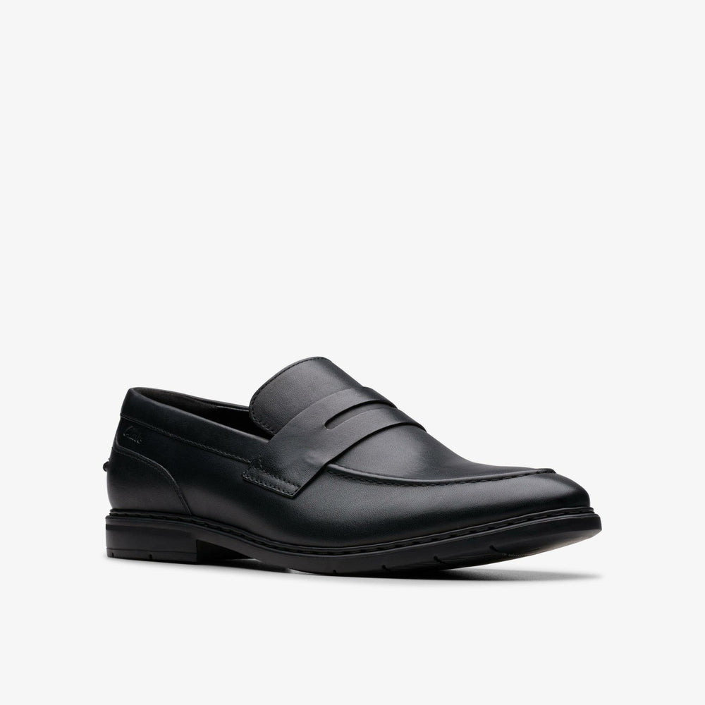 Banbury Lo Black Leather | Clarks outlet - Men
