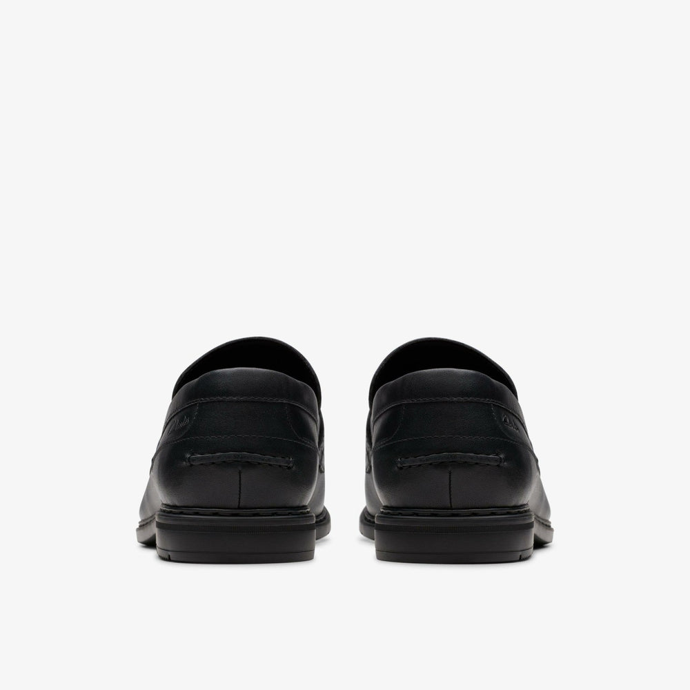 Banbury Lo Black Leather | Clarks outlet - Men