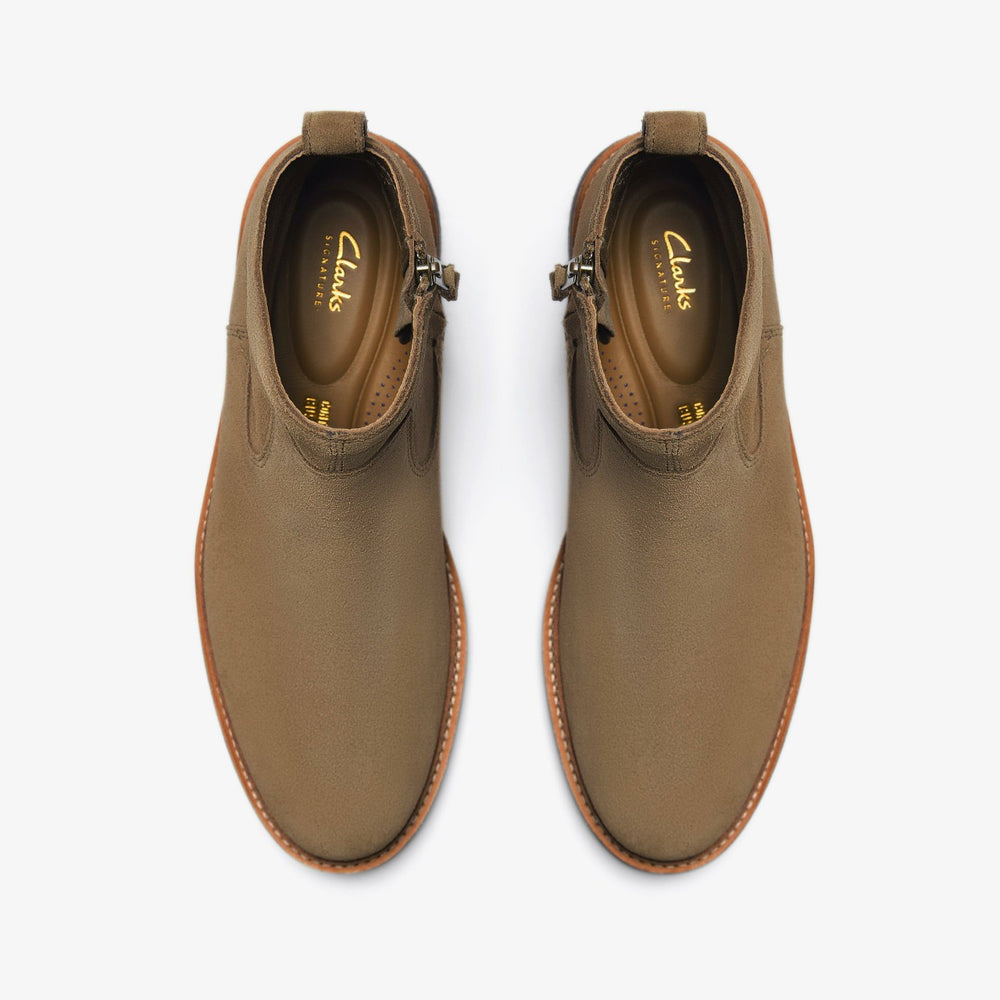 Clarkdale Boot Dark Sand Suede | Clarks on Sale - Men