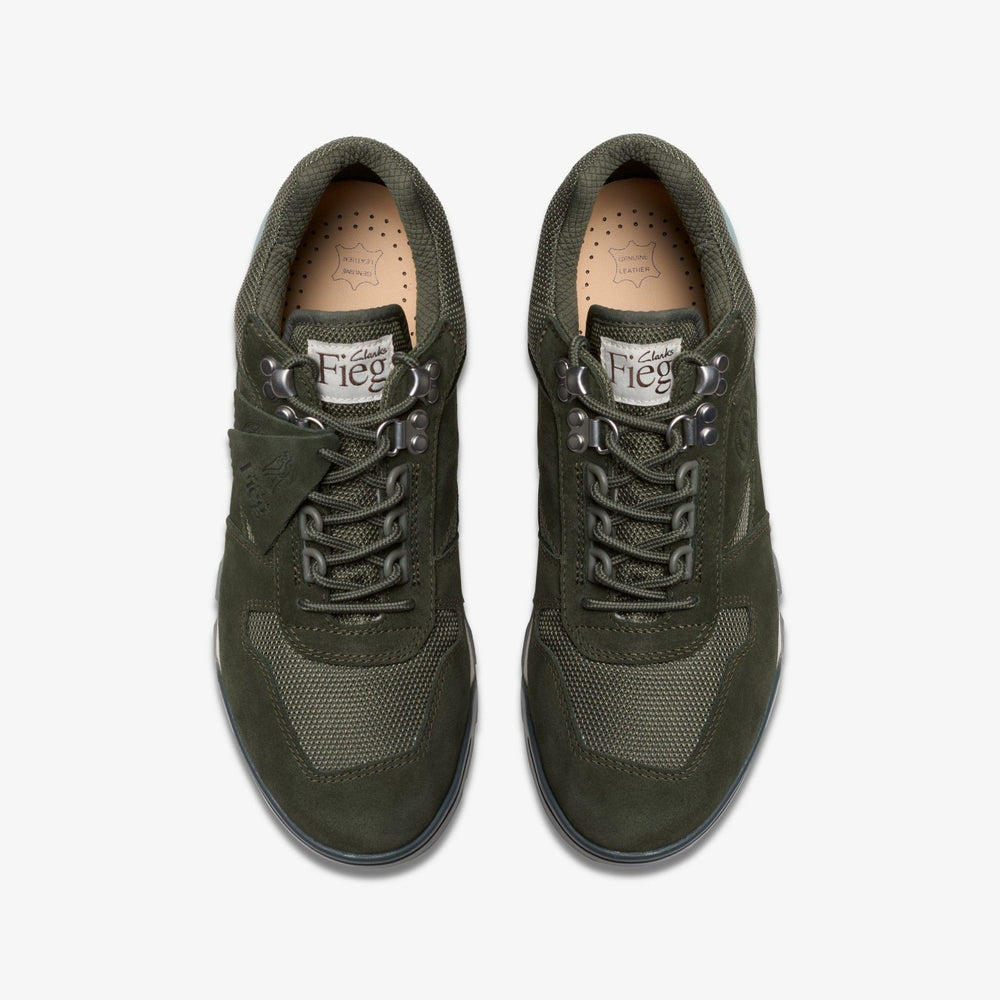 Laddow Dark Olive Combination | Clarks online - Men