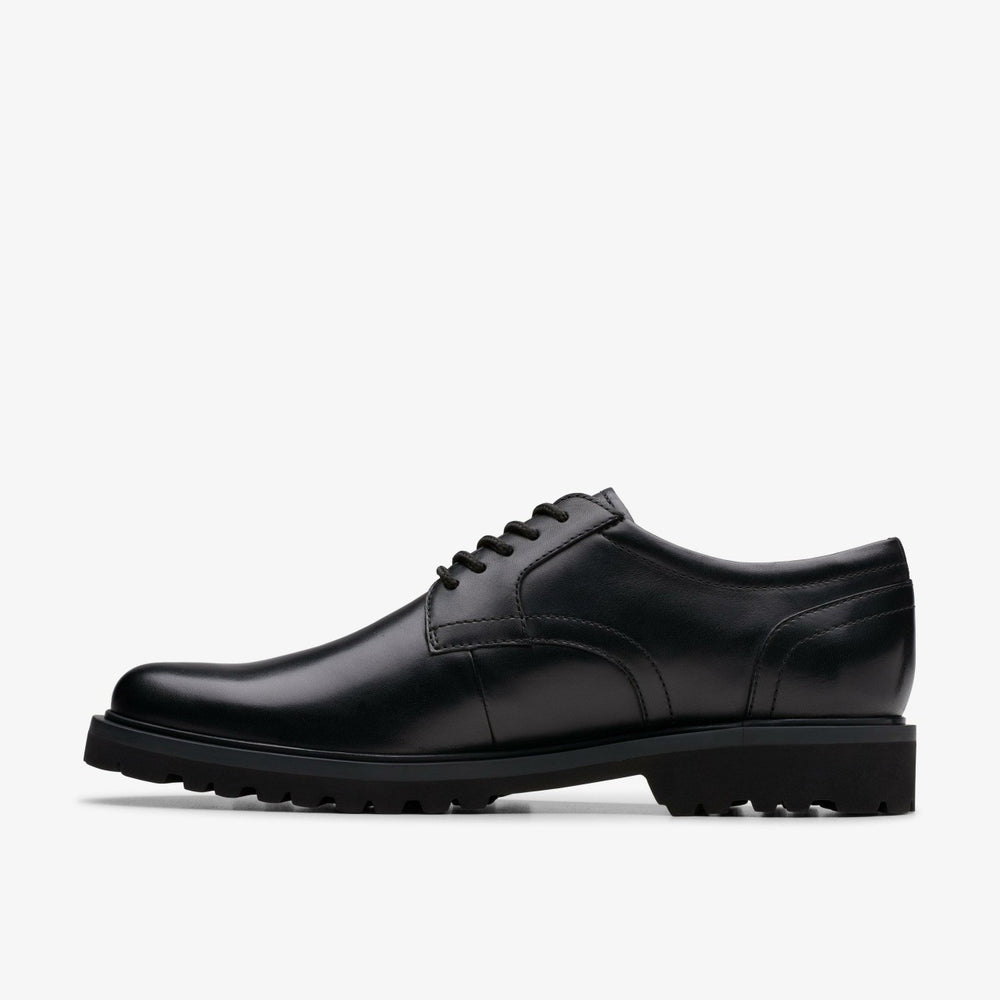 Berwick Lace Black Leather | Clarks outlet - Men