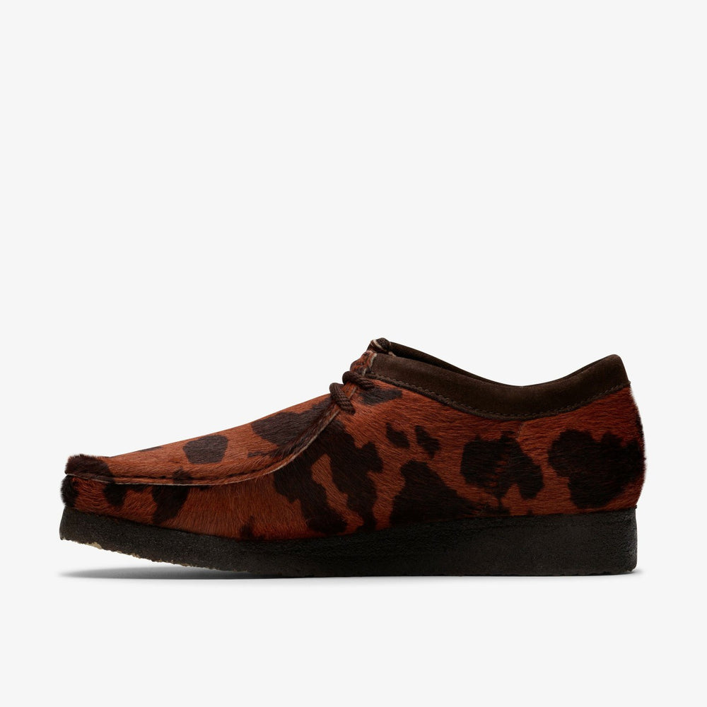 Wallabee Brown Cow Print | Clarks Sale - Men
