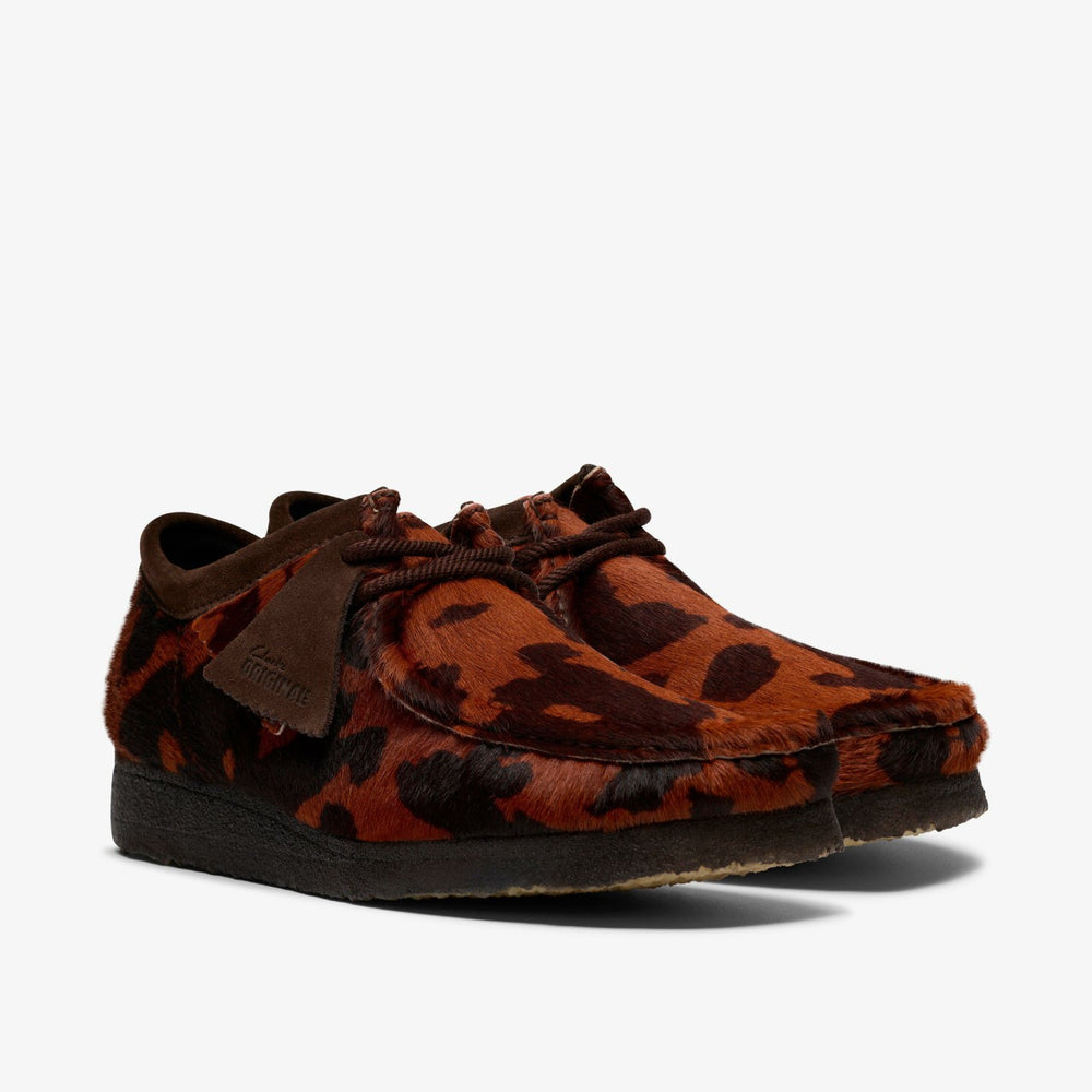 Wallabee Brown Cow Print | Clarks Sale - Men