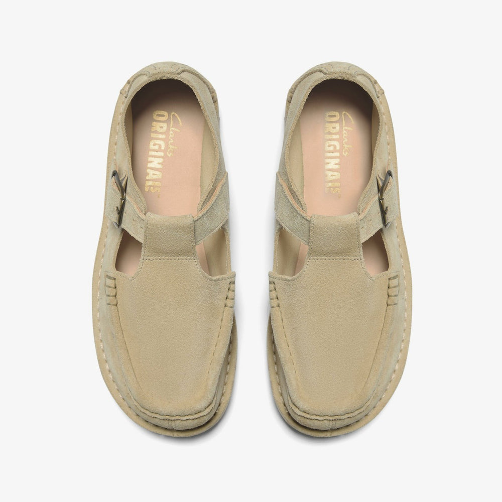 Nomad T Bar Maple Suede | Clarks outlet - Women