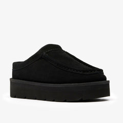 Meare Mule Black Suede Warmlined | Clarks online - Women