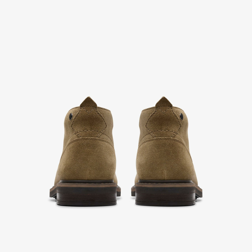 Newford Mid Dark Sand Suede | Clarks outlet - Men