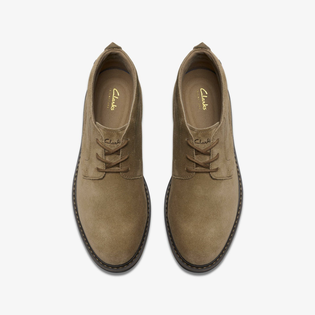 Newford Mid Dark Sand Suede | Clarks outlet - Men