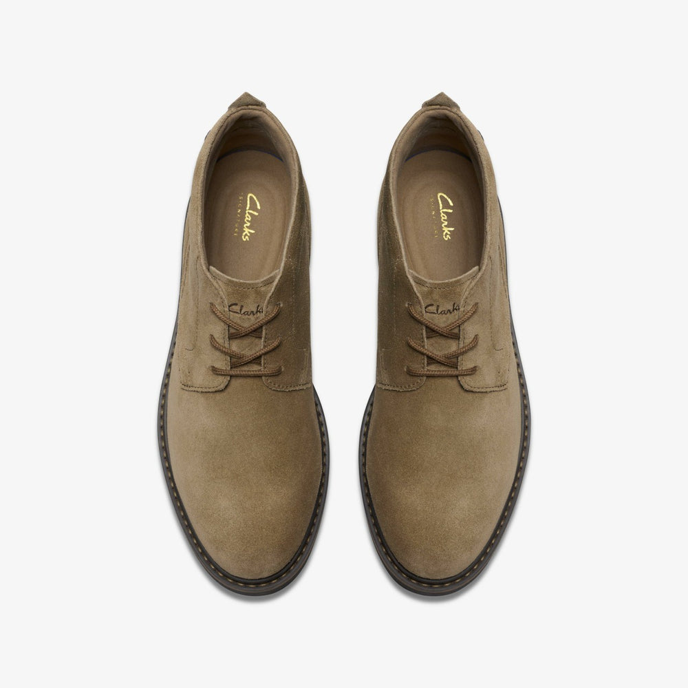 Newford Mid Dark Sand Suede | Clarks outlet - Men