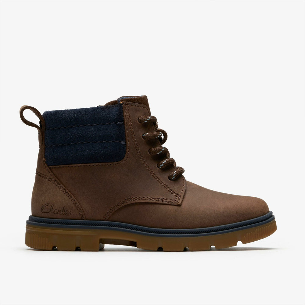 Lorcam Trail Kid Dark Brown | Clarks online - Kids
