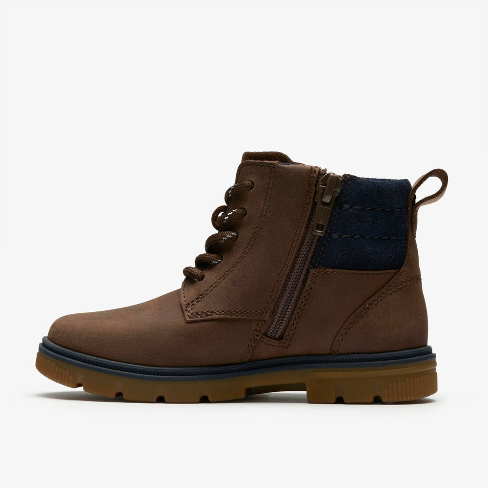Lorcam Trail Kid Dark Brown | Clarks online - Kids
