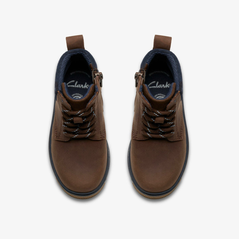 Lorcam Trail Kid Dark Brown | Clarks online - Kids