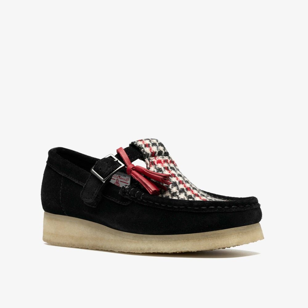 Wallabee T Bar Black Tweed Combination | Clarks outlet - Women