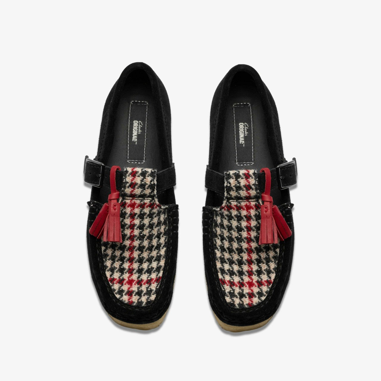 Wallabee T Bar Black Tweed Combination | Clarks outlet - Women