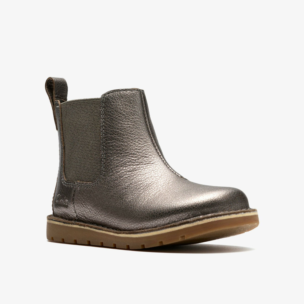 Joyful Sky Toddler Pewter | Clarks discount - Babies / Kids