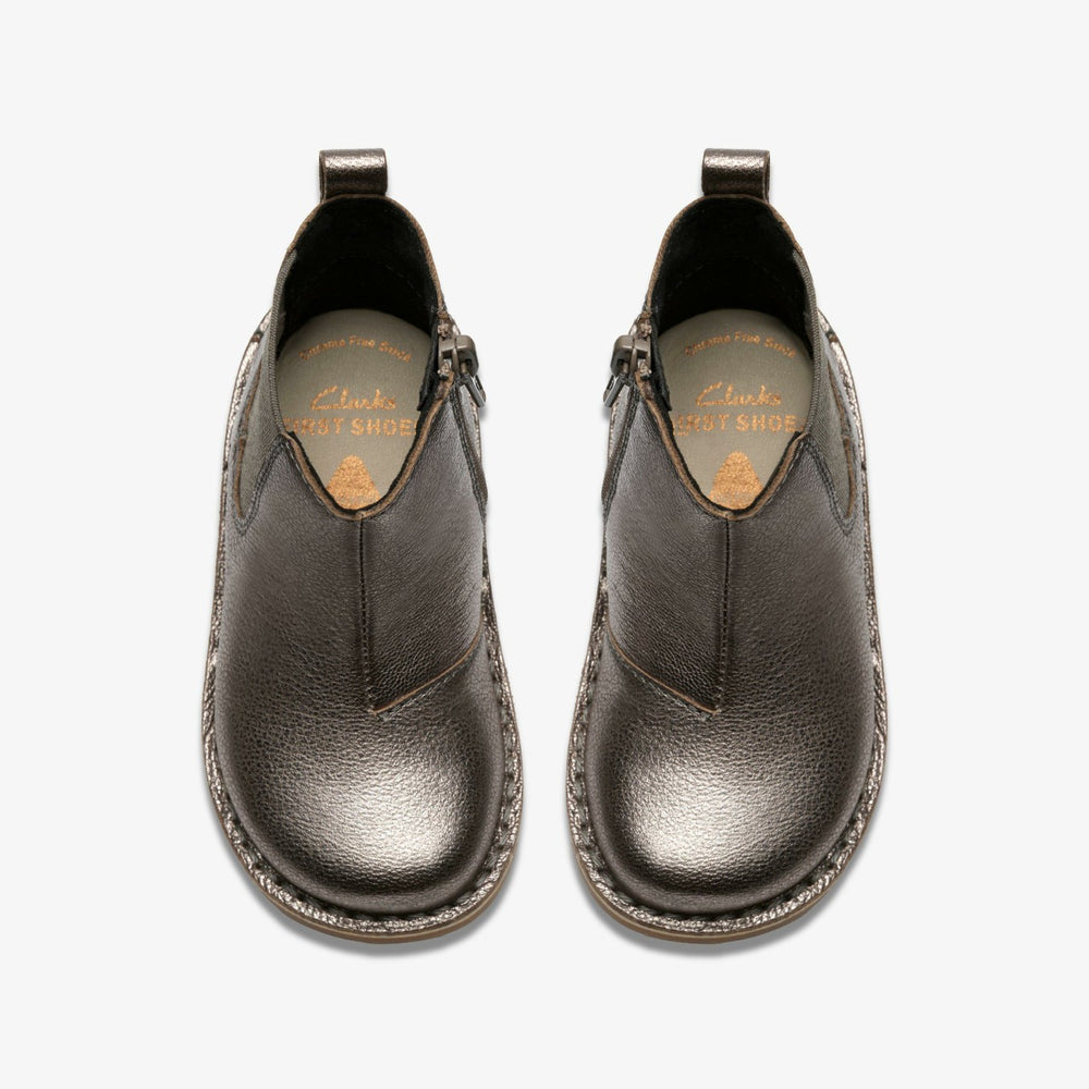 Joyful Sky Toddler Pewter | Clarks discount - Babies / Kids