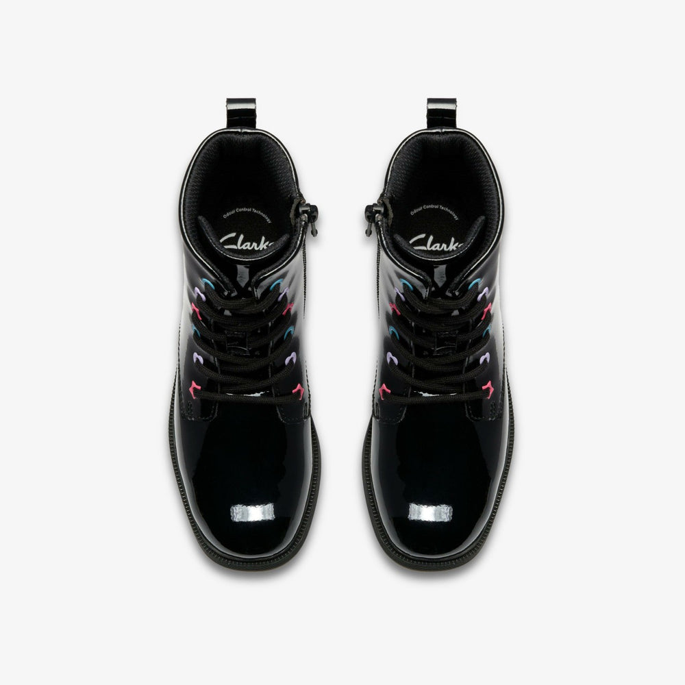 Oaklyn Charm Kid Black Patent | Clarks on Sale - Kids