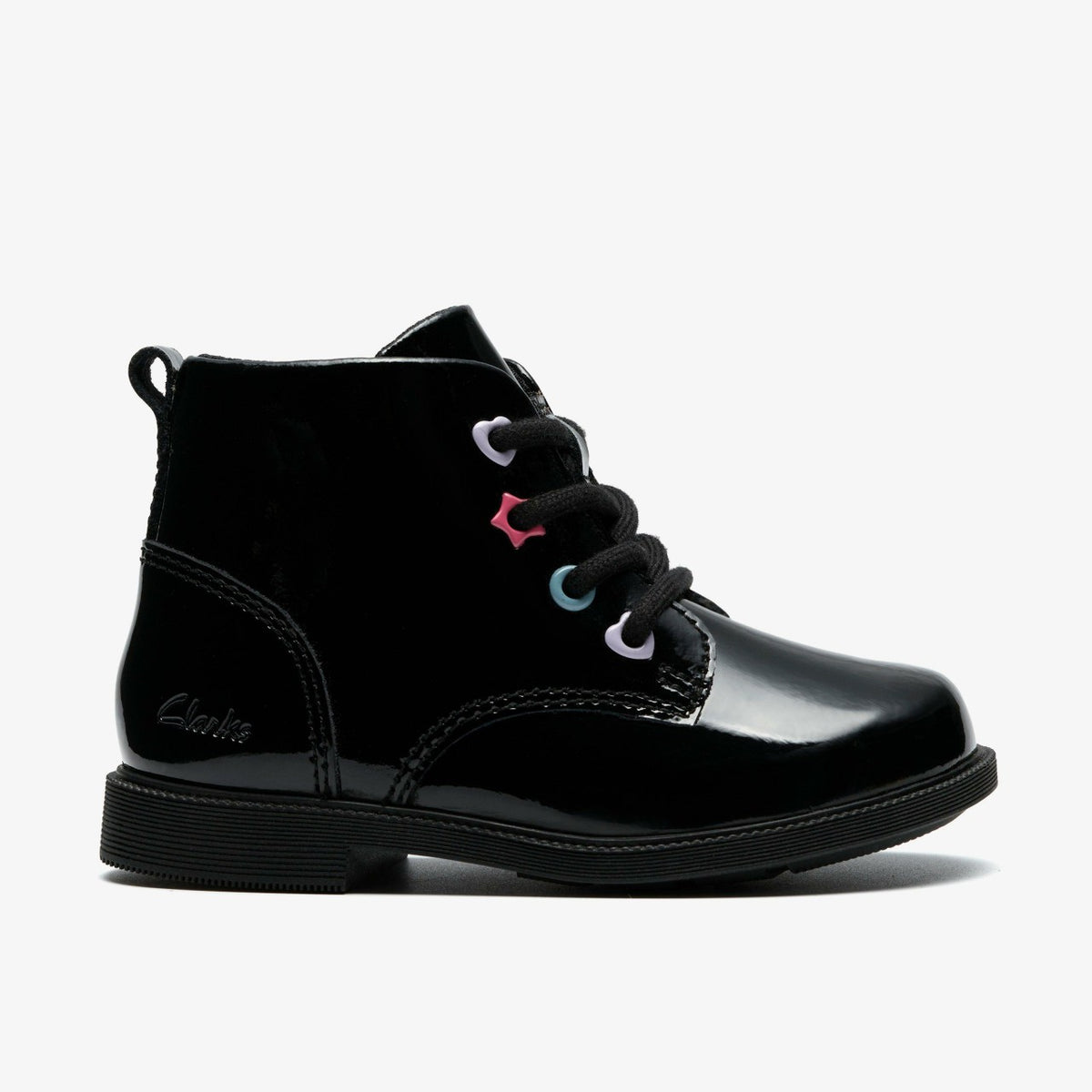 Oaklyn Charm Toddler Black Patent | Clarks for sale - Kids