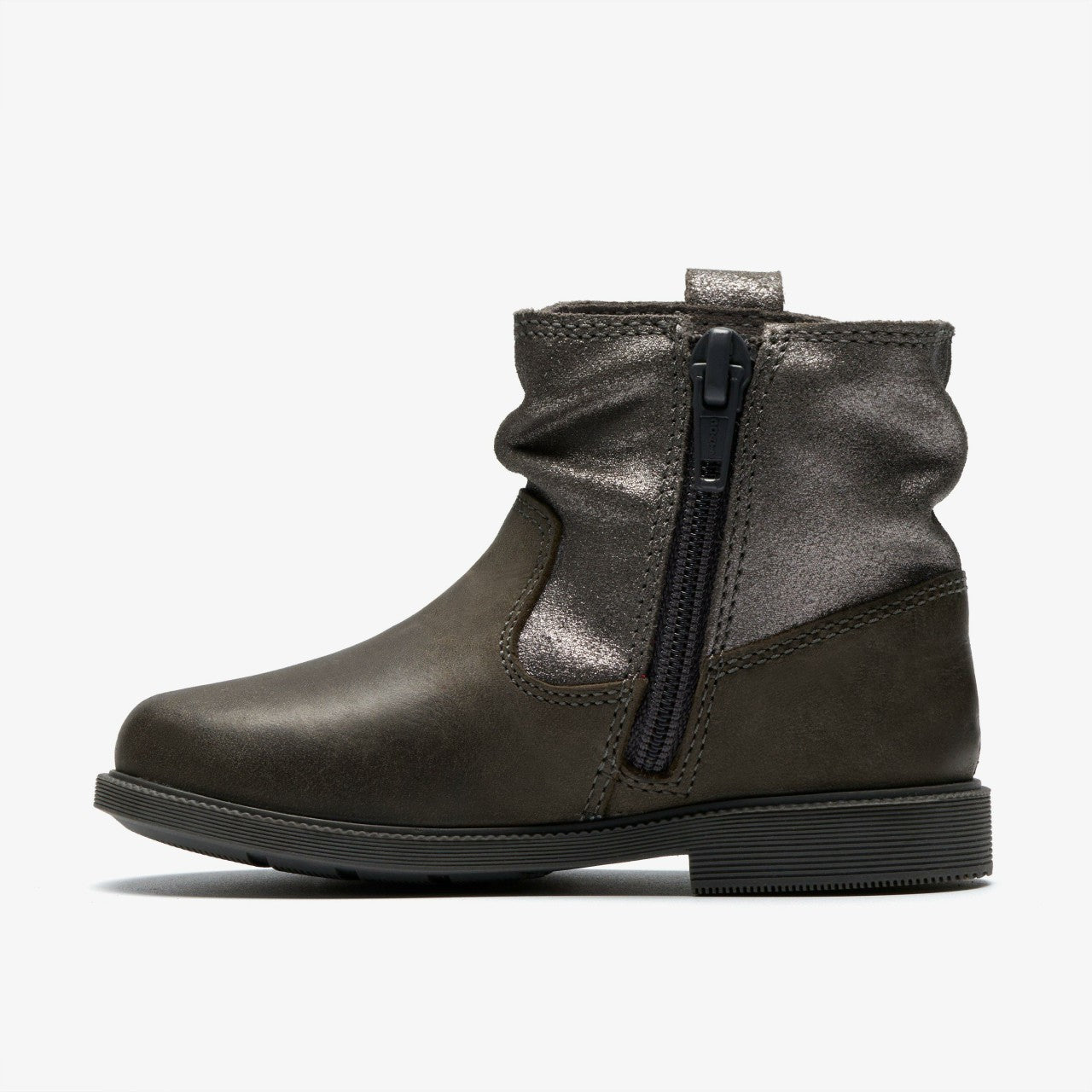 Oaklyn Top Toddler Pewter Suede | Clarks outlet - Kids
