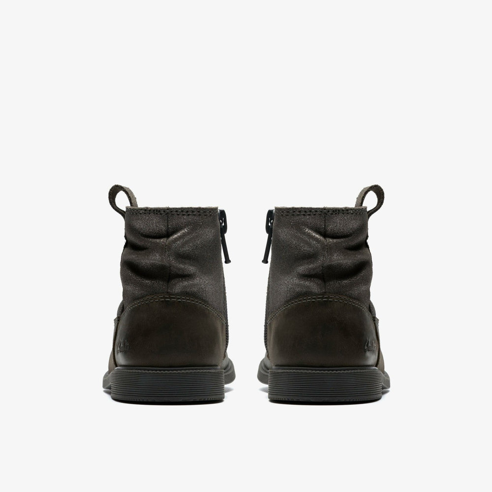 Oaklyn Top Toddler Pewter Suede | Clarks outlet - Kids