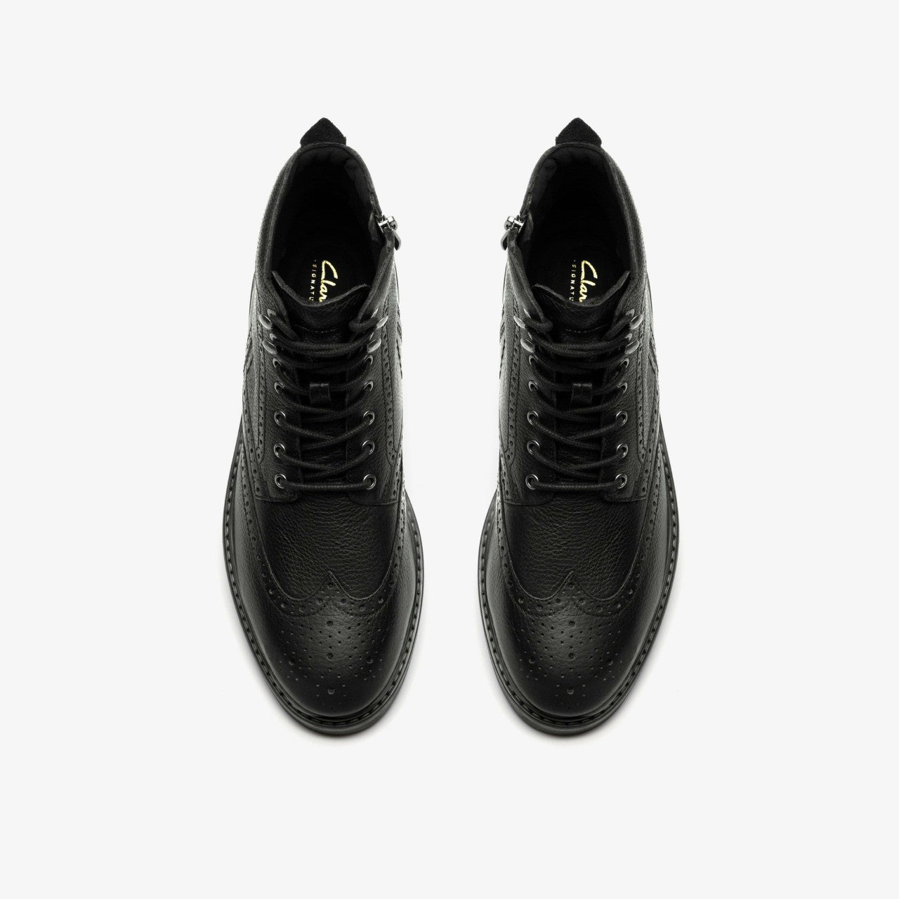Newford Lace Boot Black Leather | Clarks outlet - Men