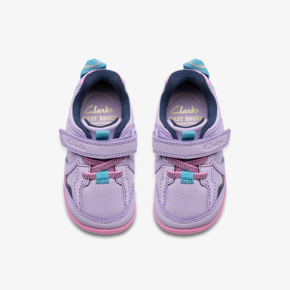 Roamer Hero Toddler Lilac Combination | Clarks Sale - Kids