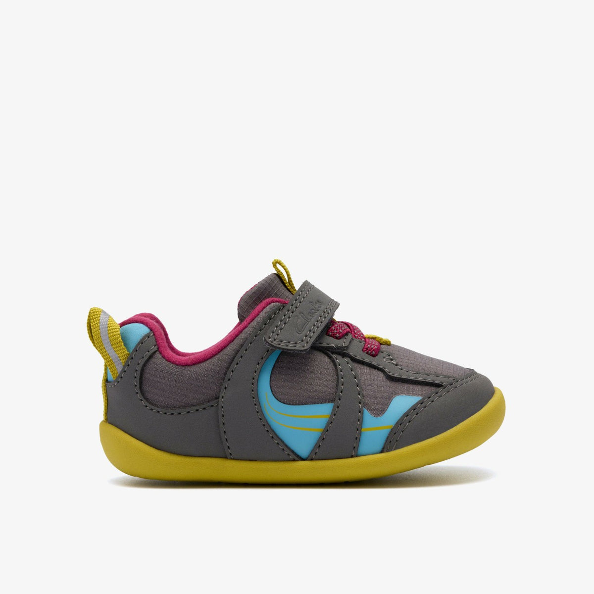 Roamer Hero Toddler Dark Grey Combination | Clarks on Sale - Kids