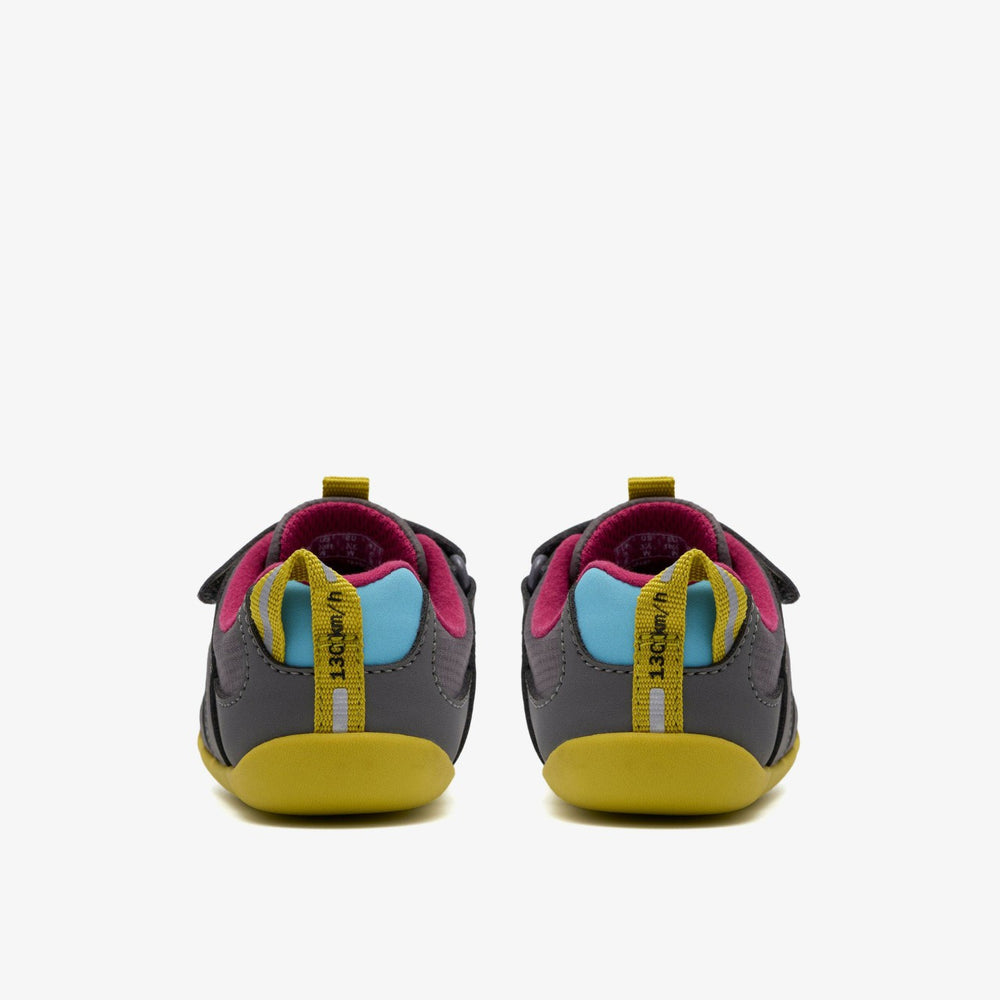 Roamer Hero Toddler Dark Grey Combination | Clarks on Sale - Kids