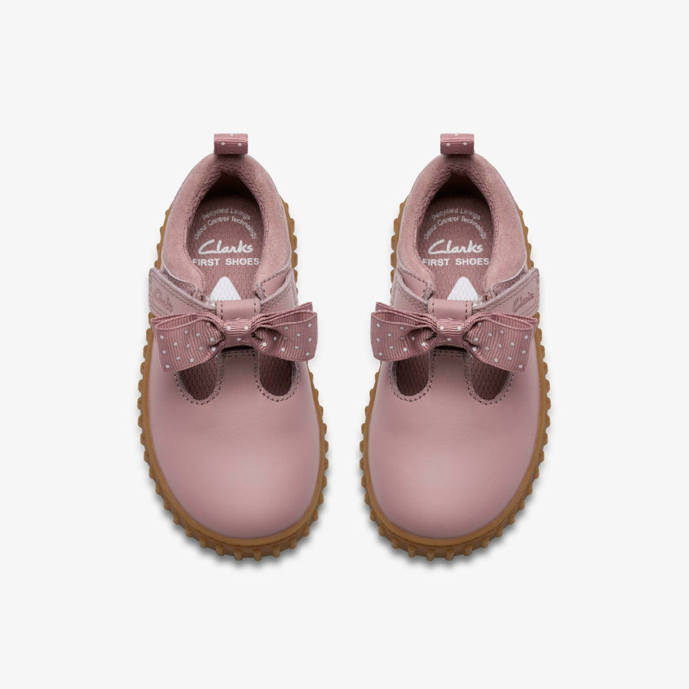 Cove Bow Toddler Dusty Pink | Clarks discount - Kids