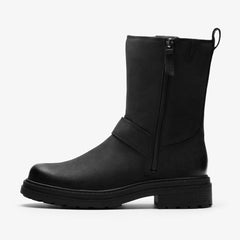 Orinoco 3 Bay Black Leather | Clarks discount - Women