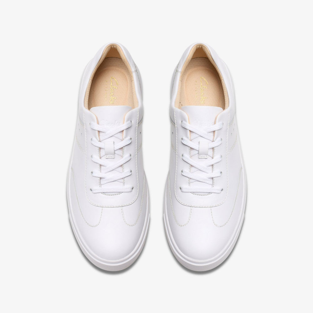 Makea Court White Leather | Clarks for sale - Women