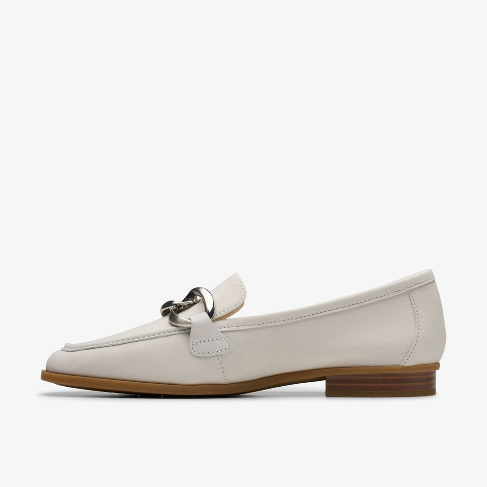 Sarafyna Iris Off White Leather | Clarks outlet - Women