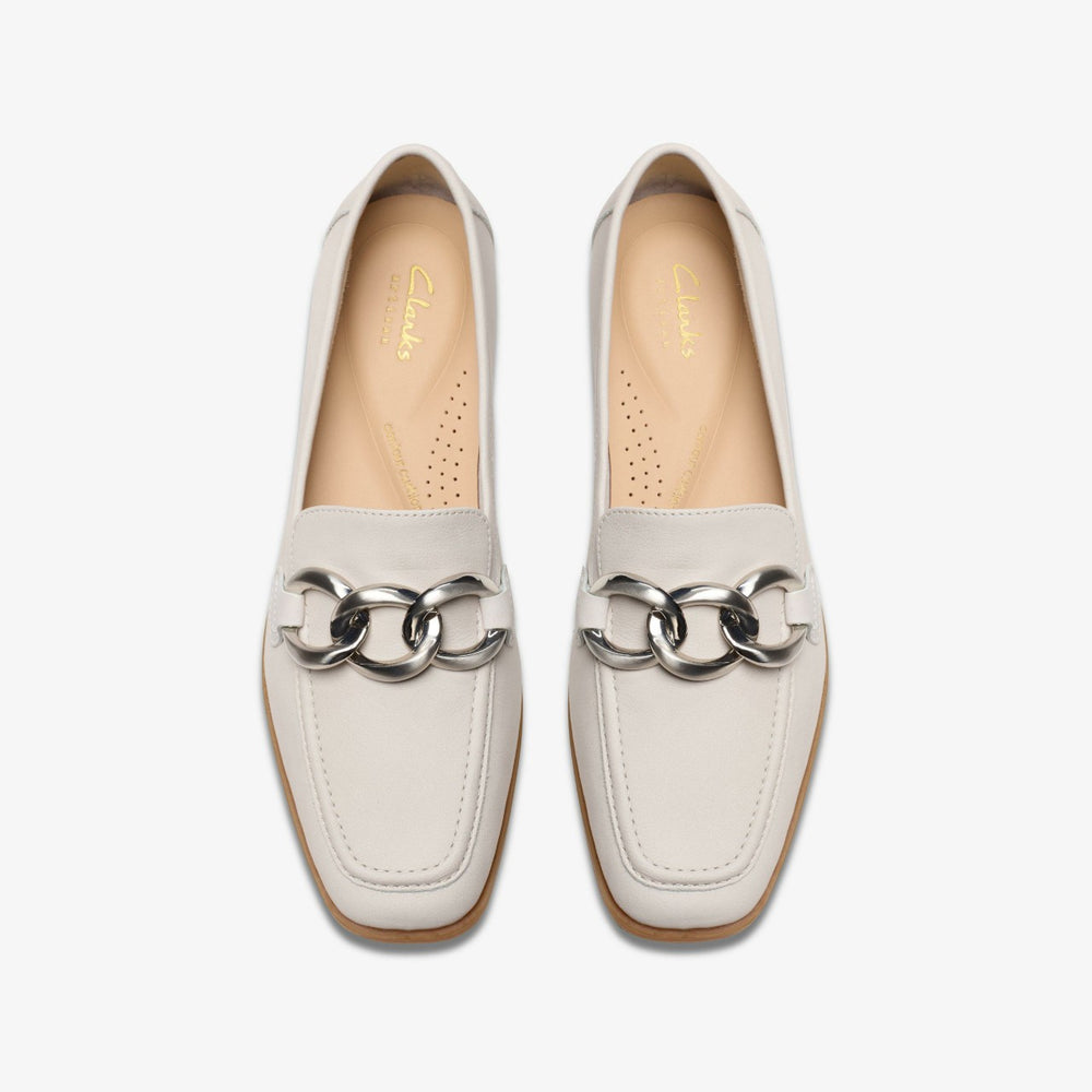 Sarafyna Iris Off White Leather | Clarks outlet - Women