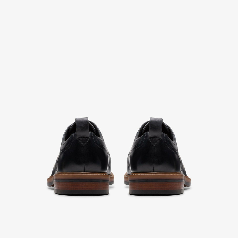 Aldwin Lace Black Leather | Clarks for sale - Men