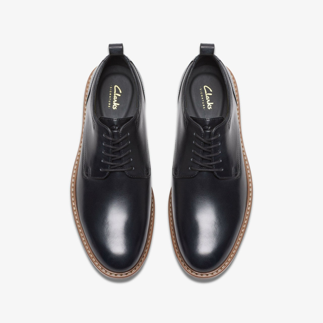 Aldwin Lace Black Leather | Clarks for sale - Men