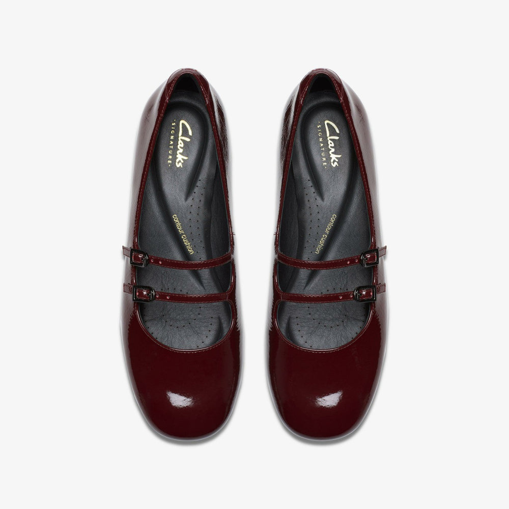 Daiss 30 Shine Burgundy Patent | Clarks Sale - Women