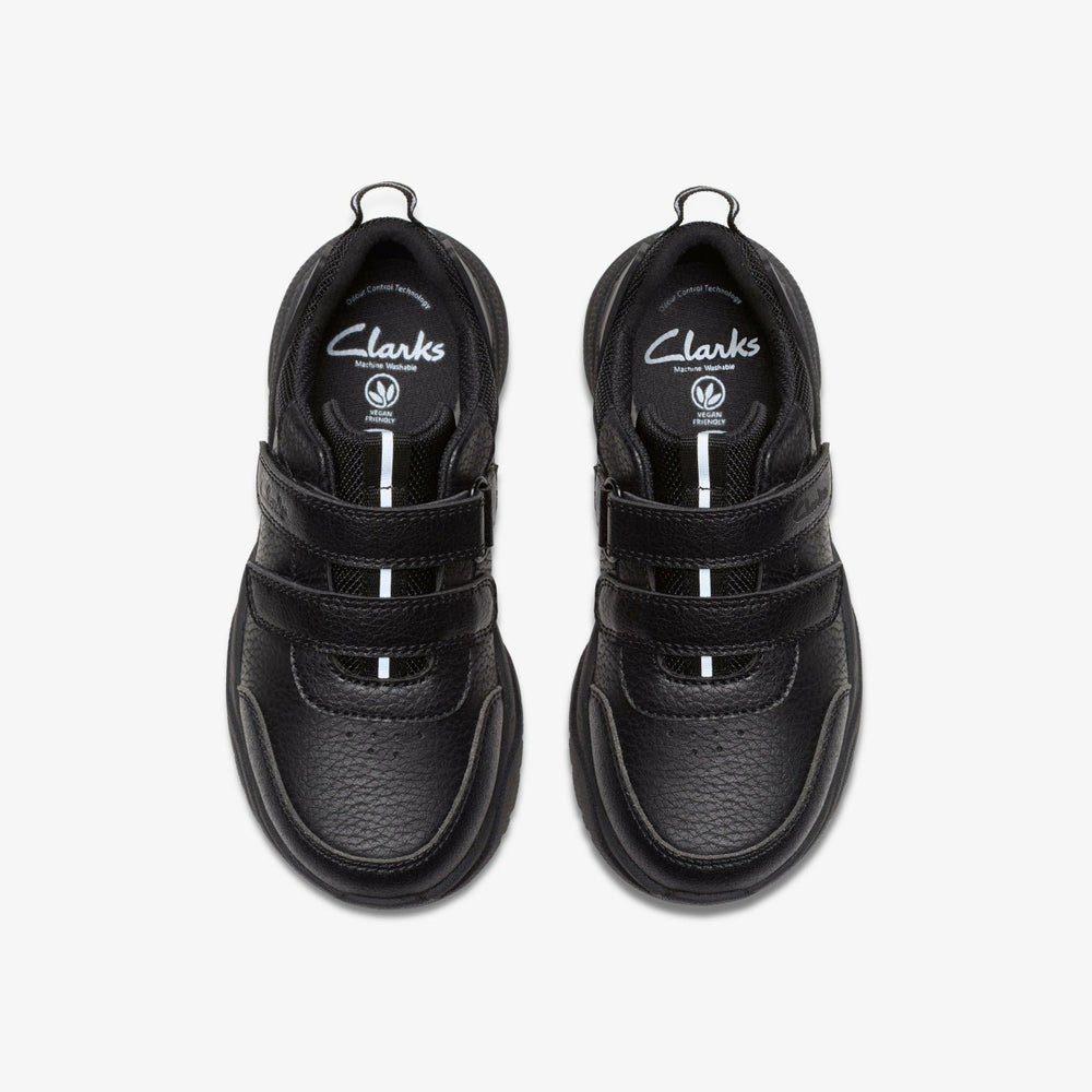 Feather Shine Kid Black | Clarks on Sale - Kids