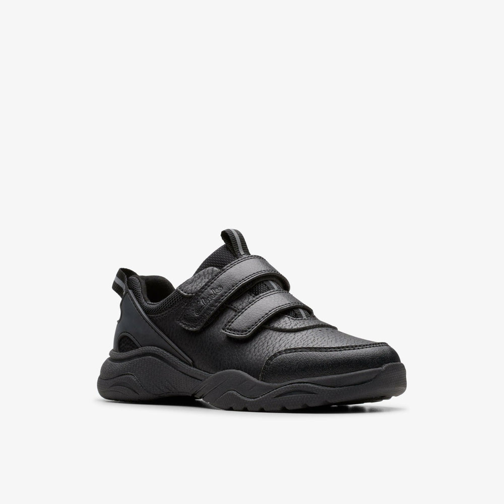 Feather Shine Kid Black | Clarks on Sale - Kids