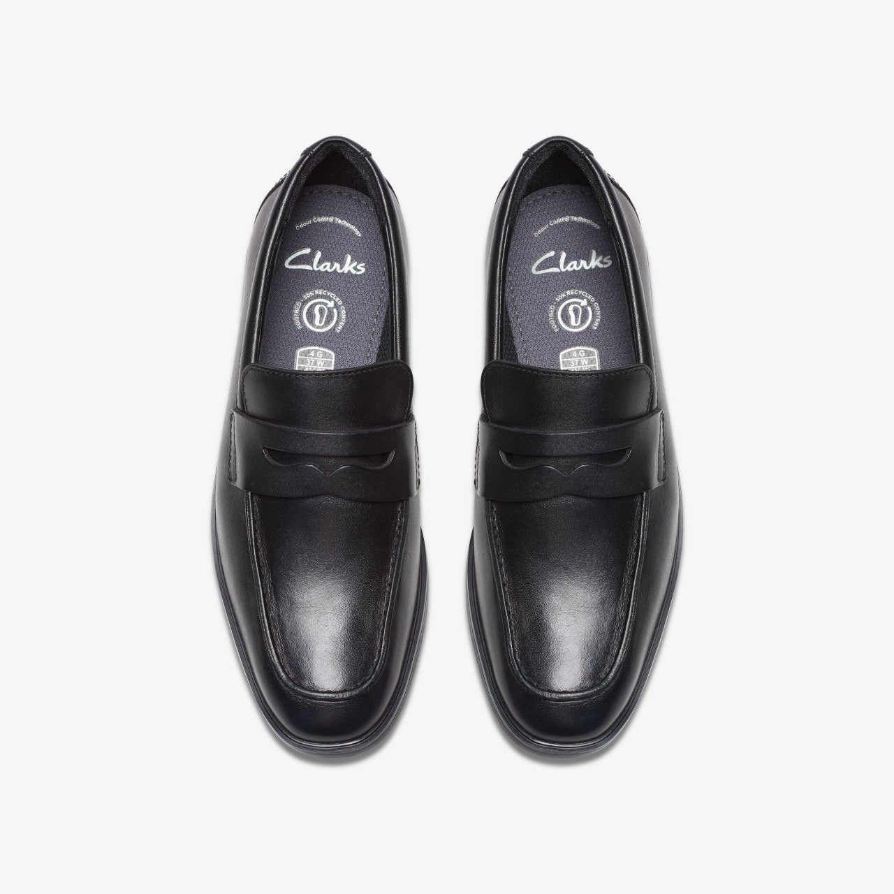 Jonwin Craft Youth Black Leather | Clarks on Sale - Kids