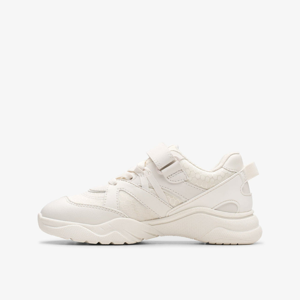 Feather Pace Kid White | Clarks discount - Kids