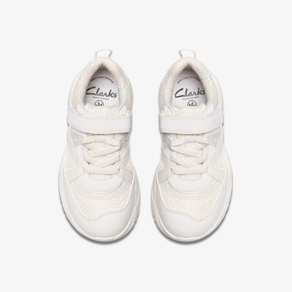 Feather Pace Kid White | Clarks discount - Kids