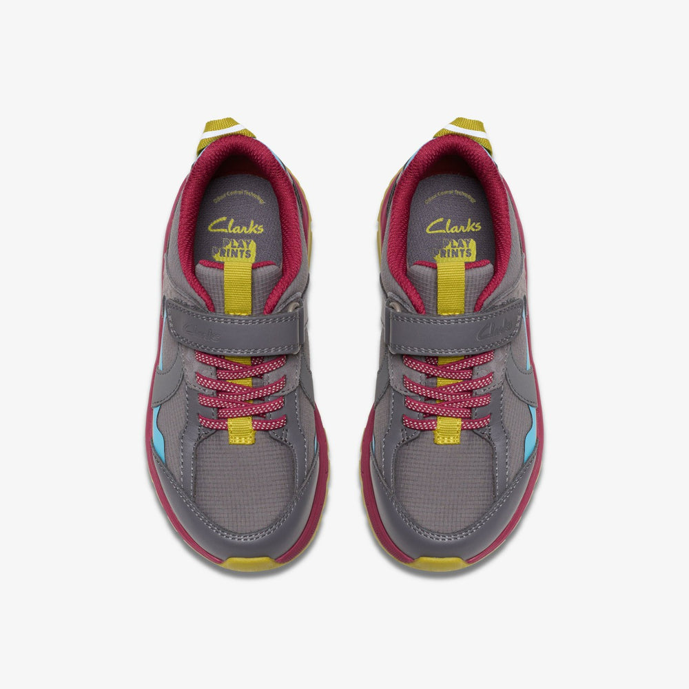 Selva Hero Kid Dark Grey Combination | Clarks outlet - Kids