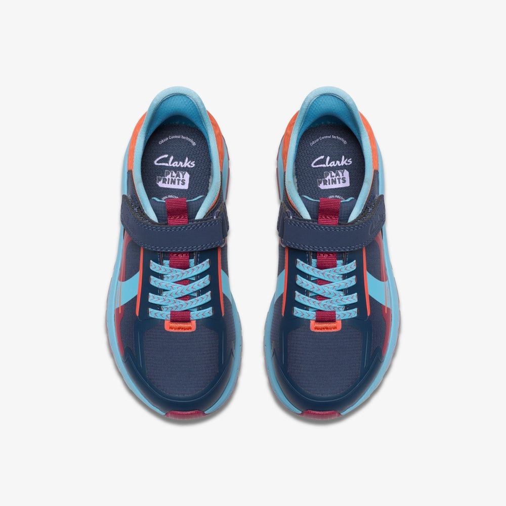 Selva Lane Kid Navy Combination | Clarks discount - Kids