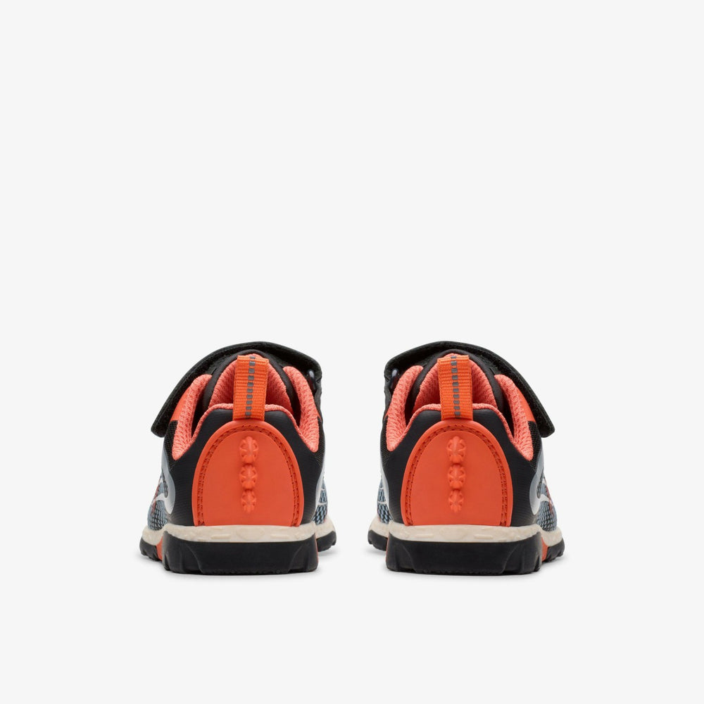 Steggy 2 Fly Toddler Black / Orange | Clarks outlet - Kids