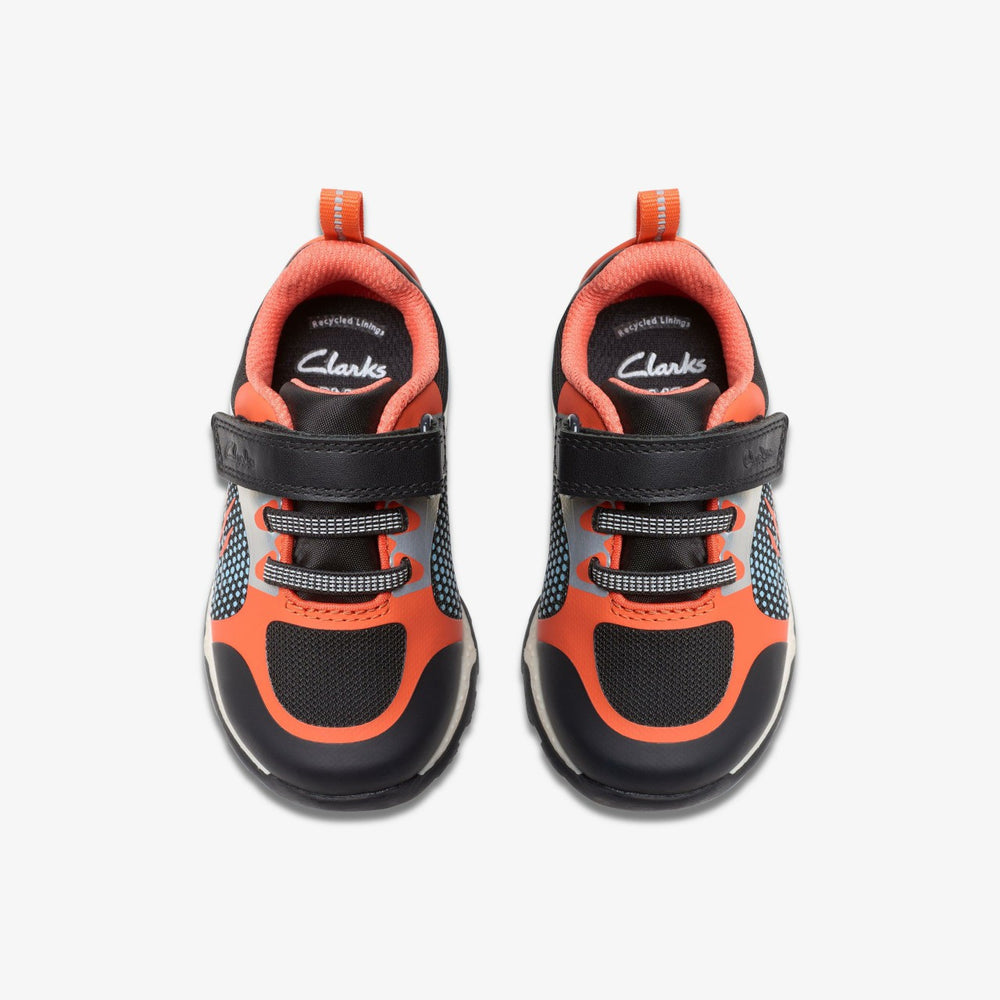 Steggy 2 Fly Toddler Black / Orange | Clarks outlet - Kids