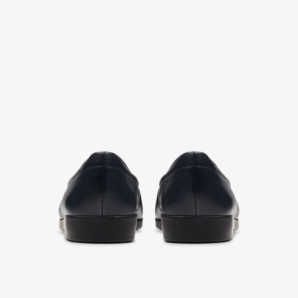 Georgia Loafer Navy Leather | Clarks for sale - Women